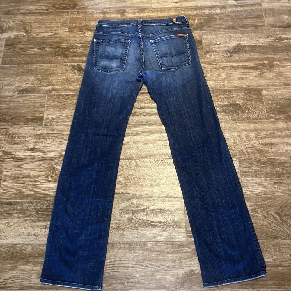 7 For All Mankind Austyn Jeans Mens 32 X 34.5 Relaxed Straight Dark Wash